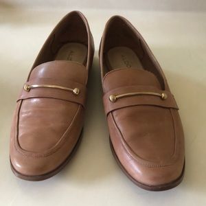 Tan loafers
